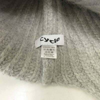 Cycle by myob DRAW CODE KNIT CAP/グレー Cycle by myob DRAW CODE KNIT CAP Knit Cap Hat Beanie Logo Patch