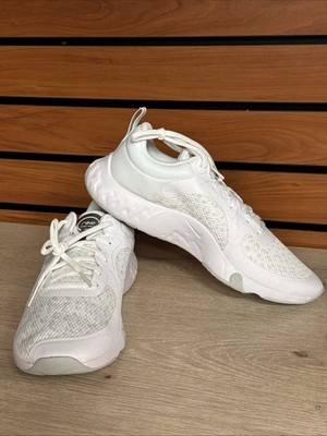 New Nike Renew TR11 Womens Sneakers SZ 8 in WHITE/MTLC PLATINUM DA1349 101