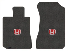 Lloyd Ultimat Front Carpet Mats for '80-81 Honda Accord w/Red on Black Honda H
