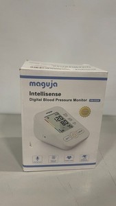 Maguja - Arm Blood Pressure Monitor LCD Digital Display RN-032A White