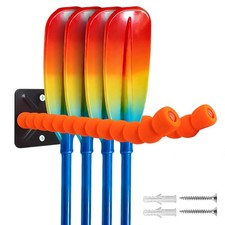 Paddles Storage Wall Rack Kayak Paddle Holder Garage with Sponge Protective C...