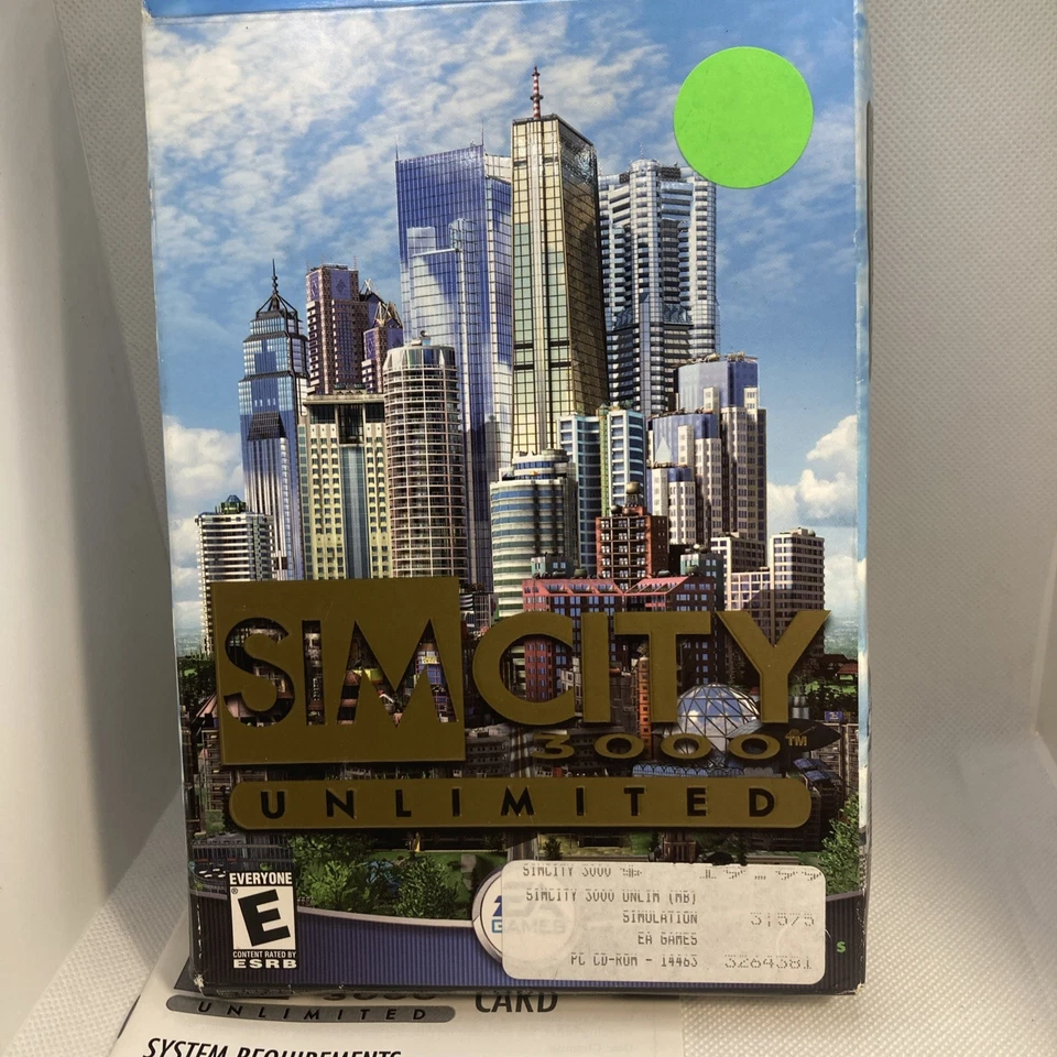 SimCity 3000 Unlimited for PC Big Box Edition **COMPLETE** - Image 2 of 4