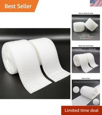 Custom Length 2 Inch Sew-On Hook  Loop Strips, Nylon Fasteners for Crafts, 6ft