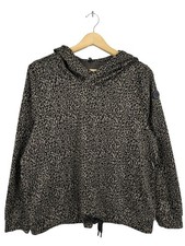 SUNVALLEY Kapuzensweatshirt Damen Sweat Gr. DE 40 braun-schwarz Casual-Look