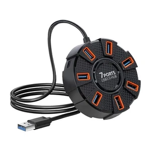 7 Ports USB Hub Multiport USB 3.0 Splitter Hub, USB Adaptateur Extendeur for7705