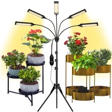 Grow Lights for Indoor Plants, Full Spectrum led Grow Light with Stand, Auto ...