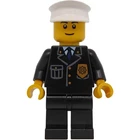 Lego Police Prisoner Guard Minifigure with Black Eyebrows inv.566