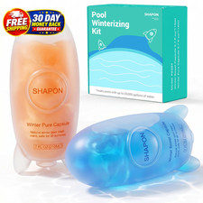 Pool Closing Kit, Pool Winterizing Kit Treats Up to 30,000 Gallon Effective Pool