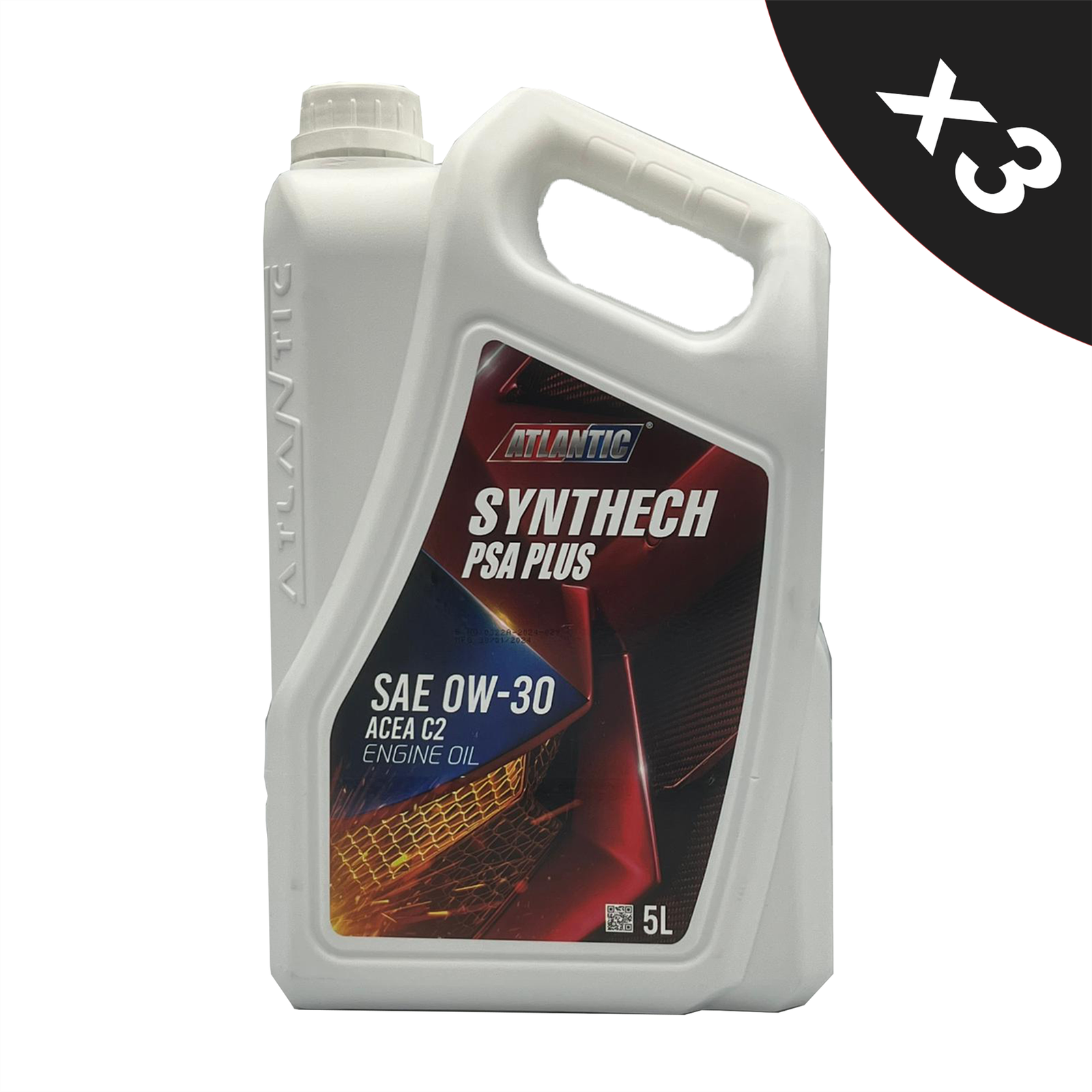 Atlantic 0w-30 Fully Synthetic Engine Oil ACEA C2,PSA B71 2312 - 3x5L