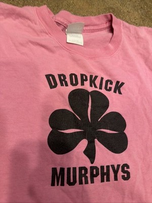 Dropkick Murphys Band Pink Tee L 14-16 Short Sleeve Merch Shirt Rare Vintage I