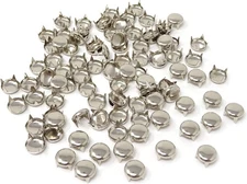 Honbay 100PCS 9mm Nailheads DIY Round Punk Rivets Dome Metal Studs Silver 