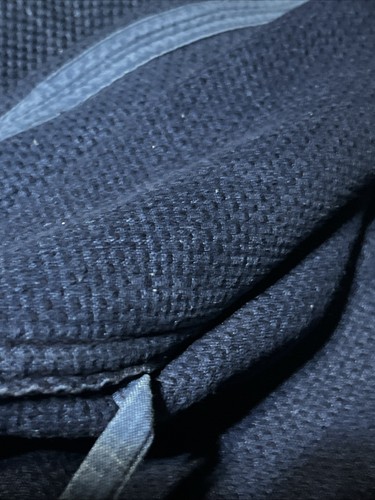 Japanese Bushu Indigo Dyed Cotton Kendo Gi Jacket"藤" Tou Name Embroidery Used - Picture 20 of 20