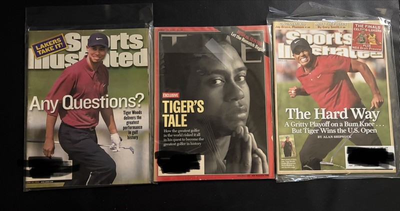 Sports Illustrated 2000 Tiger Woods Cover Lot of 3 - Illustrated English