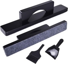 Shuffleboard Brush Sweep Table Set, Black