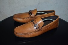 Mocassini Tods in pelle marrone da uomo taglia UK 9,5 EU 44