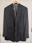 Brioni "Nomentano" Blazer Men's 48L Charcoal Gray 100% Cashmere Windowpane