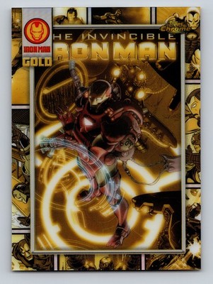 2025 Topps Chrome Marvel #IM-8 Iron Man Iron Man Gold