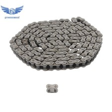 0.625In Chain Pitch 50H Roller Chain 10 feet  2 Connecting Links Single Strand
