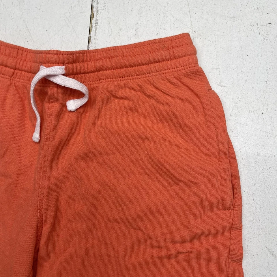 Crazy 8 Pantalones Cortos Juveniles Grandes 10-12 Naranja Algodón Cordón Elástico Cintura Bolsillos Foto 2 de 4
