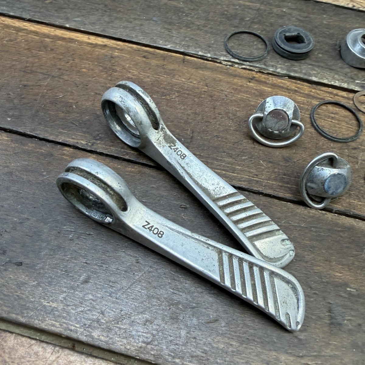 オールドシマノ SHIMANO BM-Z Vintage Shimano Downtube Friction Shifter Set SL-Z408 Braze On