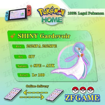  6IV SHINY Gardevoir + EVS  POKEMON HOME Champions Online delivery 