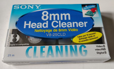 Sony V8-25CLD 8mm / Hi8 / Digital8 Camcorder Video Head Cleaning cassette NEW 