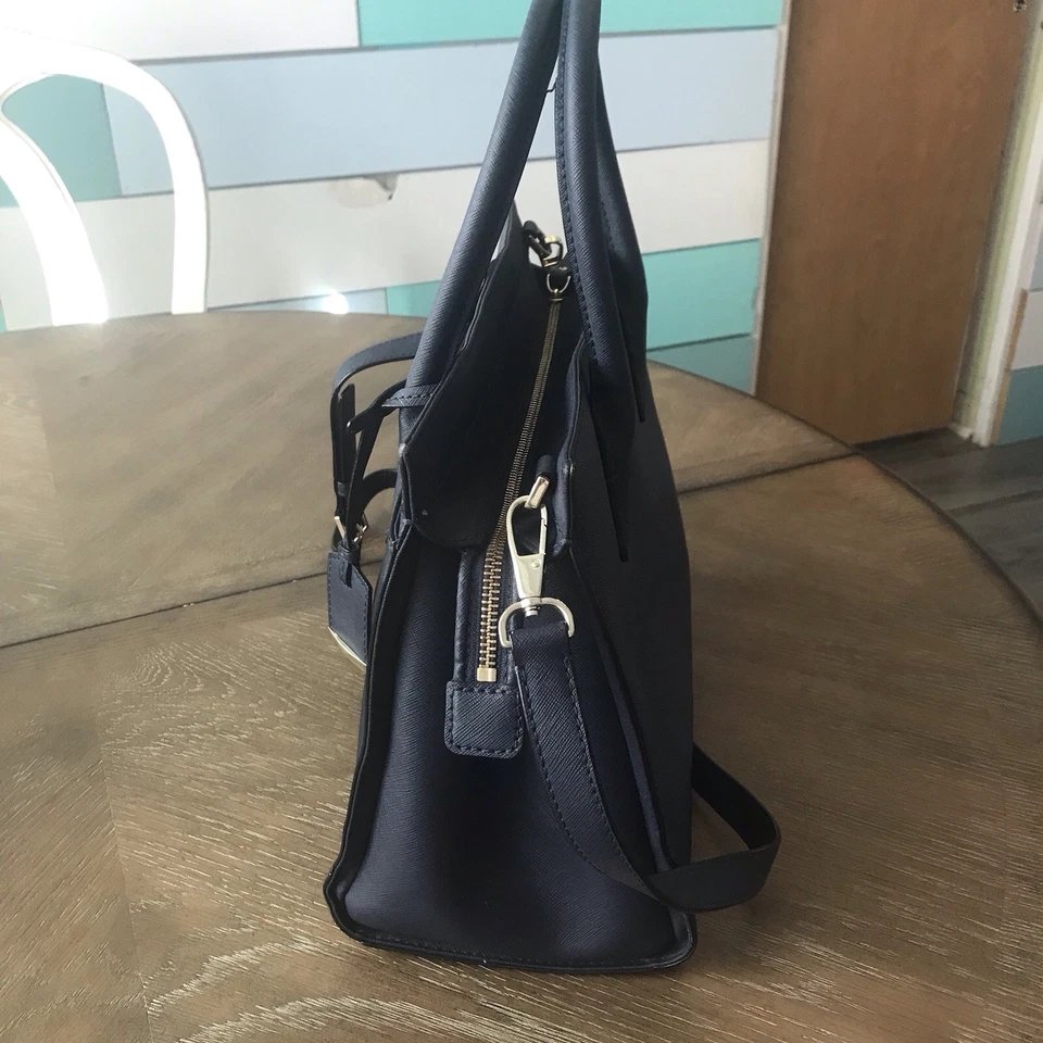 Bolso de Mano Kate Spade Cuero Azul Oscuro, Nuevo Estado Foto 3 de 4