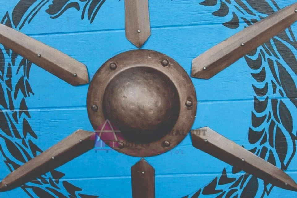 Medieval Larp Warrior Viking Round Shield Armor Templar Shield Christmas Gift - Image 4 of 4