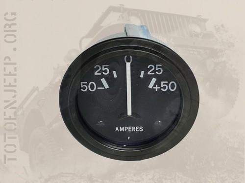 Manomètre Ampèremètre 50A Jeep Ward Diamond Militaire - Neuf Dans Son Emballage