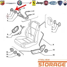 FIAT COUPE PUNTO GT ALFA 156 KIT 3 BOCCOLA MOSTRINA SEDILI ANTERIORI 46734010