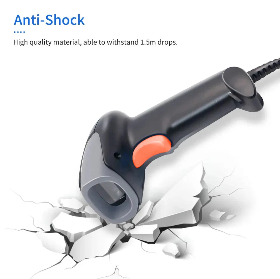 2.4G Wireless & USB Barcode Scanner 1D/2D/QR 3in1 Handheld Cordless Code Reader - Image 3 of 4