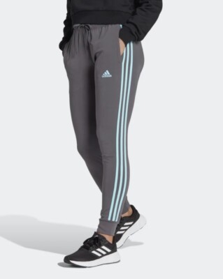 adidas Essentials Warm-Up Slim Tapered 3-Stripes Track Pants