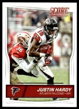 2016 Score 17 Justin Hardy Atlanta Falcons Football Card