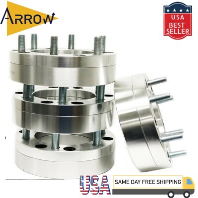 4x 2'' 6x5.5 to 5x5.5 Conversion Adapter Spacer Fit Latest Ram 1500/Titan XD