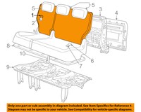 Chrysler Third Row Seat-seat Back Cover Left 5lj59hl5aa Chrysler Third Row Seat-seat Back Cover Left 5lj59hl5aa