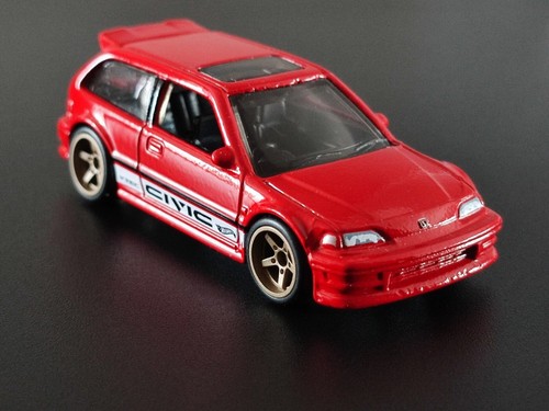 Honda Civic EF 1990 Hot Wheels 1:64 personalizado - pilotos reales - suelto como nuevo en caja - Imagen 4 de 9