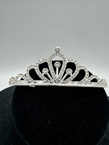Kinder Mädchen Braut Prinzessin Krone Stirnband Strass Kristall Diadem Haarband - Bild 3 von 4