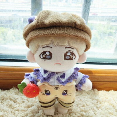 20cm KPOP Bangtan Plush V Chestnut TAE Doll Toy with clothes TaeHyung Original | eBay