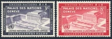 United Nations NY 27-28, MNH. Michel 31-32. UN European Office, Geneva,1 954.