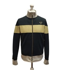 Nike Black Gold Sports Tracksuit Top/Jacket UK Men's Medium AA744