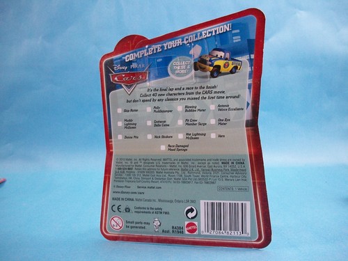 Disney Pixar Cars Final Lap NICK STICKERS #142 2009 - Picture 2 of 2