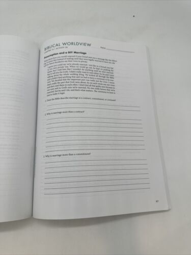 Bob Jones Biblical Worldview Student Activities (ESV) BJU High School Bible - Picture 4 of 6