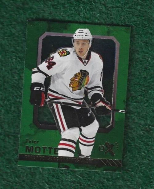 TYLER MOTTE - 2016-17 FLEER SHOWCASE - EX-2017 INSERT ROOKIE CARD # 22 RED WINGS - Image 2 of 3