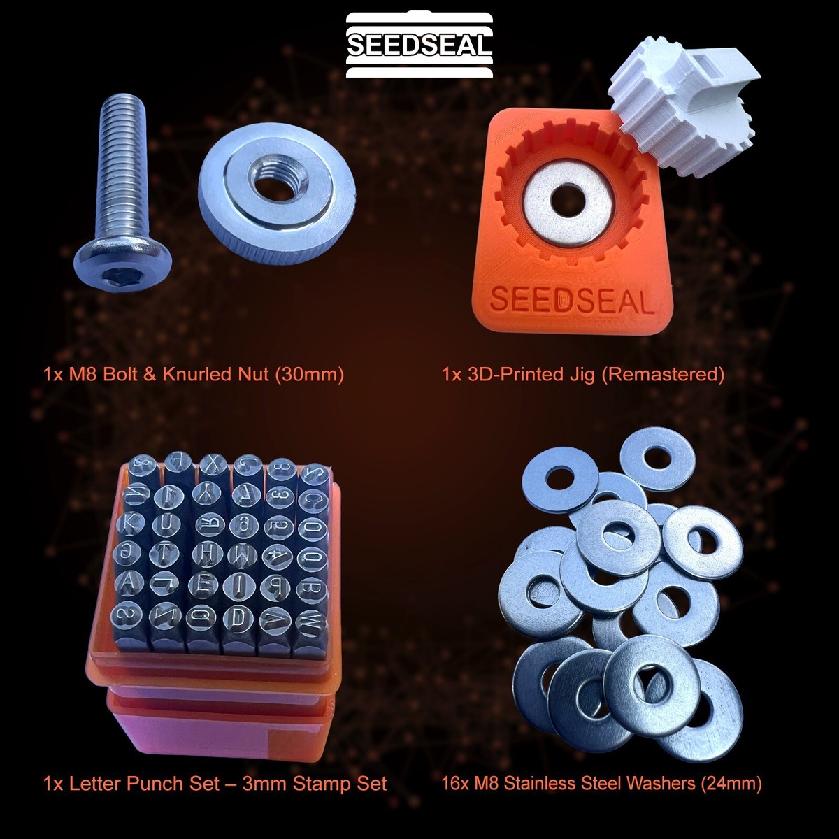 SEEDSEAL Jig for Crypto Steel Backup – Bitcoin Seed Phrase Cold Wallet Kit  | eBay UK