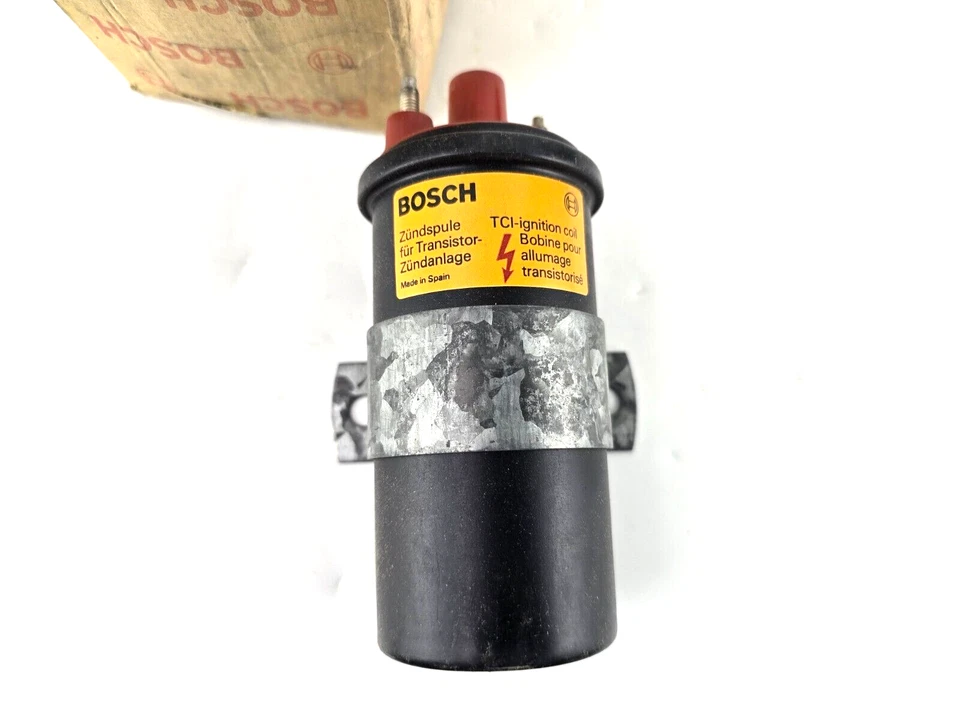 NOS Genuine Bosch Ignition Coil Black 1977-1980 Porsche 924 Turbo 0221122008 - Image 2 of 4