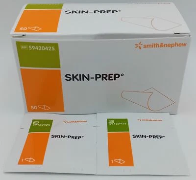SMITH&NEPHEW Skin-Prep Wipes - Box of 50 - Protective Barrier Wipes