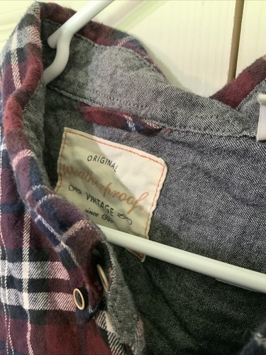 Mens Original Weatherproof Vintage 1948 Plaid Long Sleeve Shirt LARGE - Bild 3 von 6