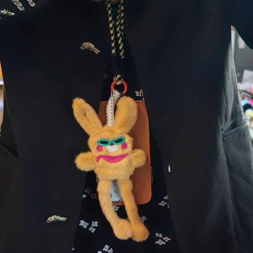 Plastic Rope Buckle Rabbit Phone Short Lanyard Funny Phone Chain Straps - Photo 9 sur 11