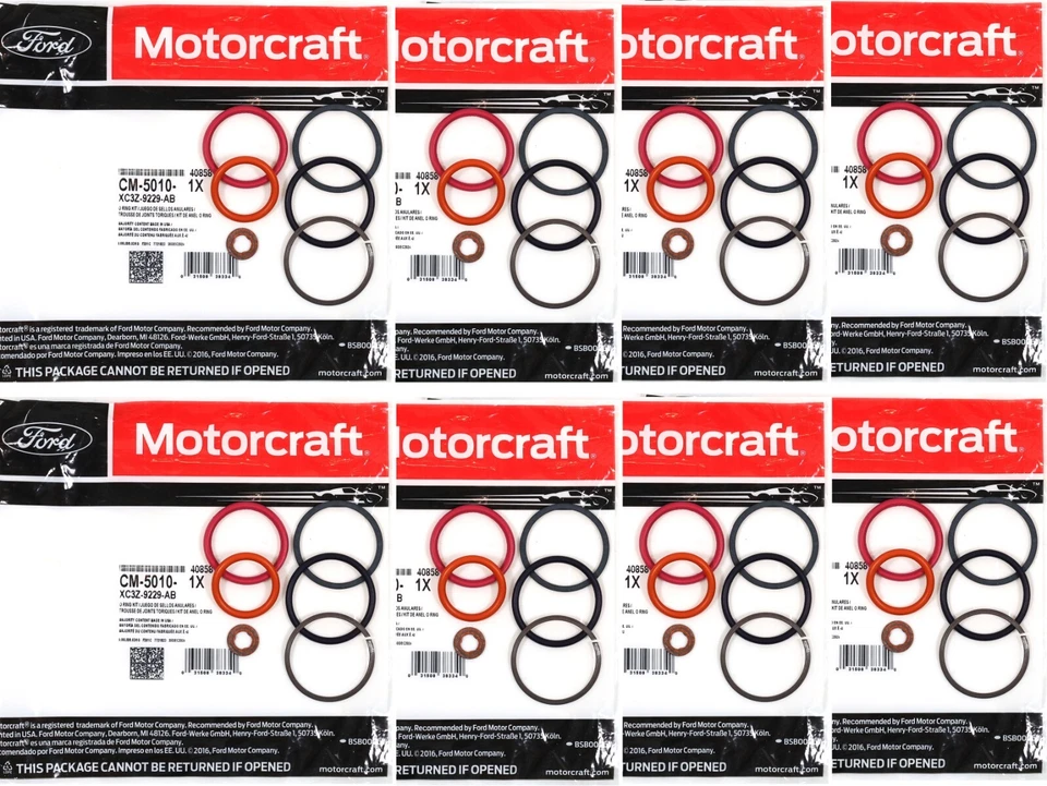 94–03 7.3L Powerstroke Injector O-Rings Full Set of 8 Genuine Motorcraft CM-5010 - Image 3 of 4
