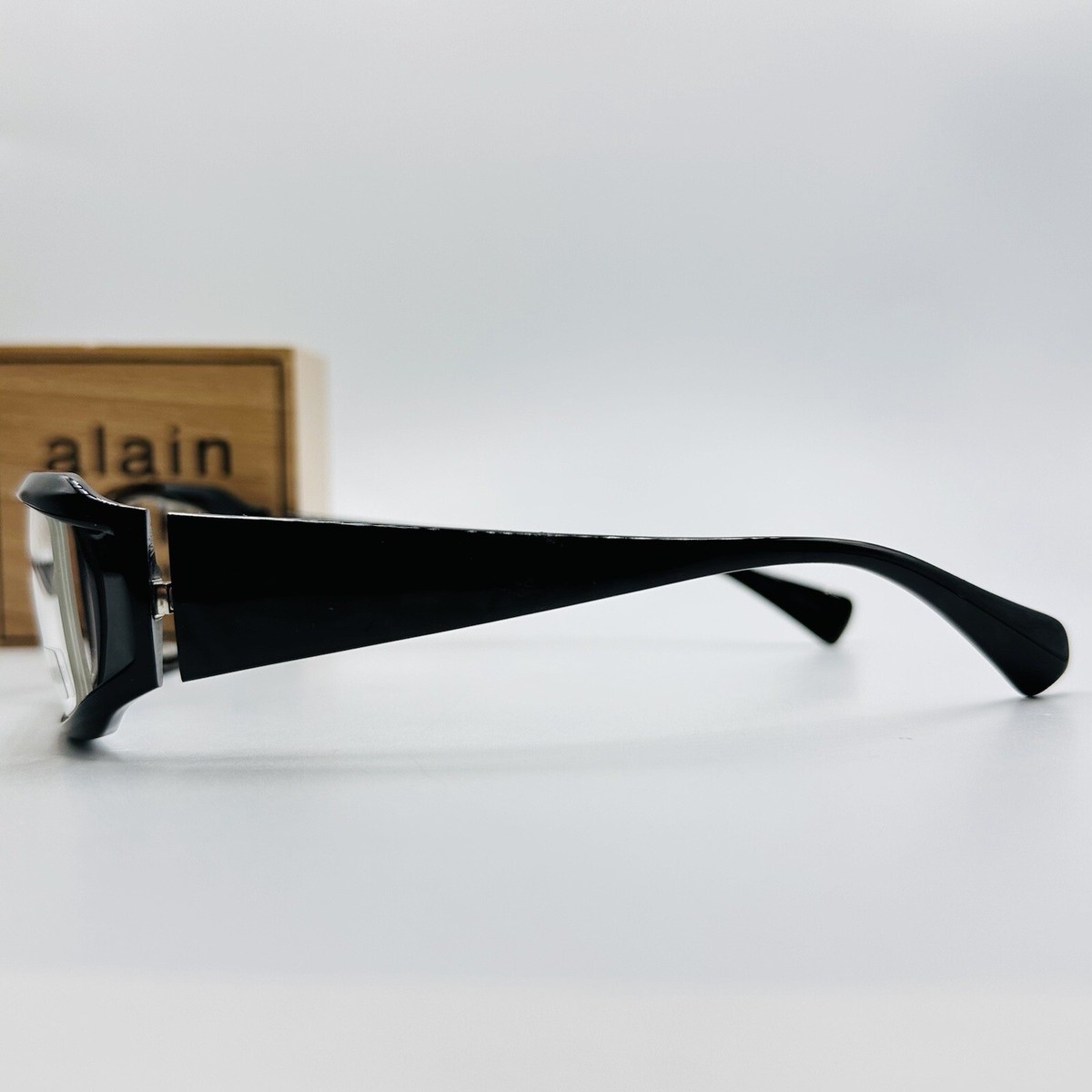 Mikli Brille Herren Damen eckig schwarz flex Bügel MOD. AL0942 